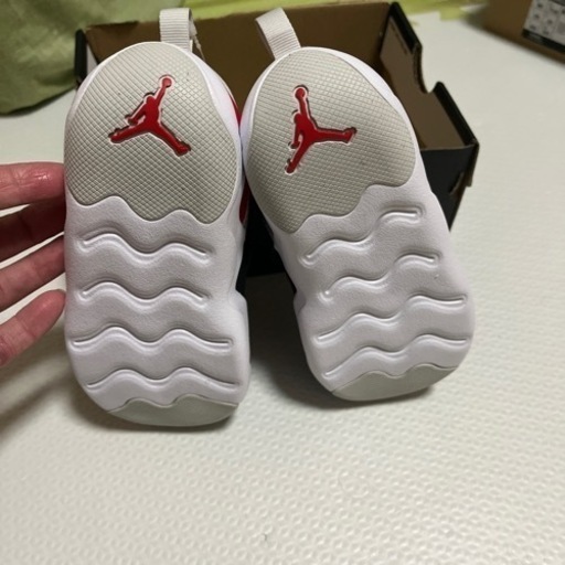 JORDAN 23/7 PSシューズ黒赤15cmナイキ スニーカー スリッポン