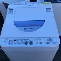 福岡市内配送設置無料　シャープ SHARP ES-TG55L-A [たて型洗濯乾燥機（5.5kg） ブルー系]