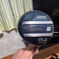 ドライバー2本と5番の画像