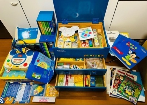 Disney WORLD OF ENGLISH 知育玩具 ディズニー ワールドオブ イングリッシュ 英語 教材 ワールドファミリー 【未使用品あり】