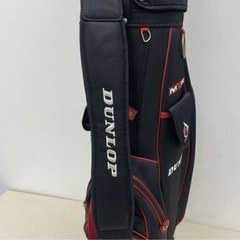 DUNLOP ダンロップ MXIII キャディバッグ ゴルフバッグ フード付き ブラック×レッド ゴルフ キャディーバック キャディバックの画像