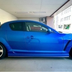 既に入荷しているRX-8タイプS前期の6MTです。 ETc62000km、無限エアロ、セミバケットになります。下取り価格85万の画像