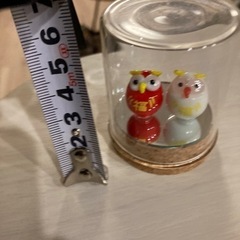 ガラスケースに入った　フクロウですの画像