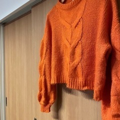 ANAP アナップ　オレンジニットセーター　フリーの画像