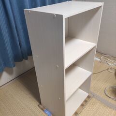 カラーボックス3段オフホワイトの画像