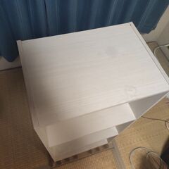 カラーボックス3段オフホワイトの画像