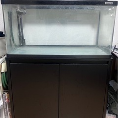 90センチ水槽 水槽台 外部、上部フィルターセット