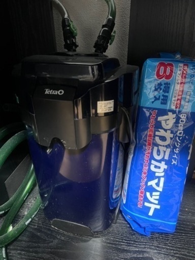 90センチ水槽　水槽台　外部、上部フィルターセット