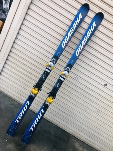 送料無料スキー板 小賀坂トライアン 165 チロリア金具付 チューンナップ済み