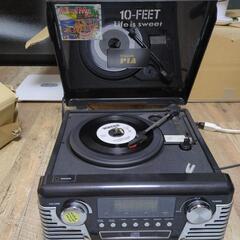 レコードプレーヤー　ラジオ