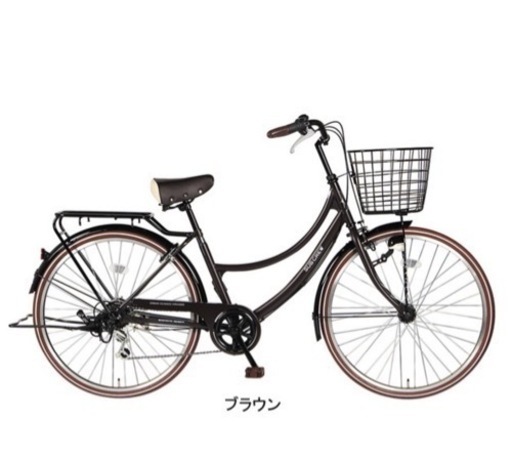 あさひ　サブクルー　自転車　26サイズ　6段ギア付き　茶色