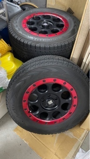 取りに来ていただける方限定　スタッドレス＋アルミ中古　デリカd5に履いてました。