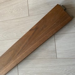 【ご相談中】無印良品 ステンレスユニットシェルフ 追加小棚　ウォールナットの画像