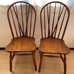 古道具　ダイニングセット　鉄脚テーブル　ウィンザーチェアの画像
