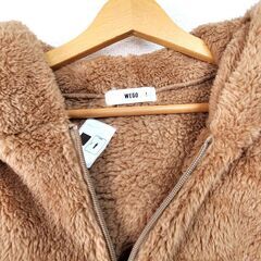 1着1100円 WEGO もこもこくまパーカー Fサイズ お友だちやカップルさんに💕の画像