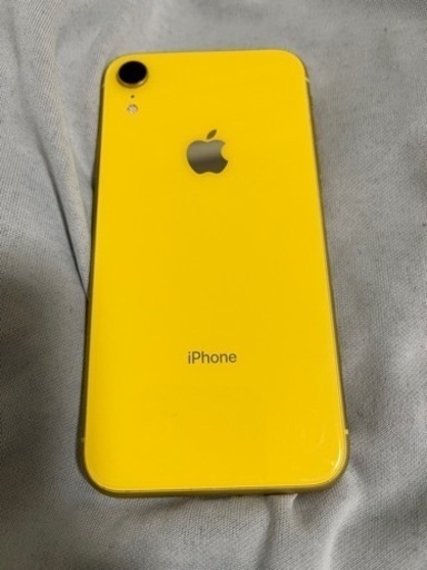 【1箇所傷あり】iPhone XR 256GB  イエロー本体  SIMフリー 箱付き付属品付き