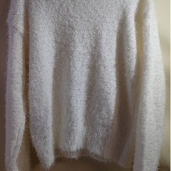 riche glamour リシェグラマー 長袖 ニット Mサイズ ホワイト セーターの画像