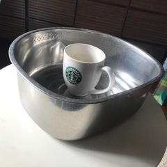 ステンレス　タライ　たらい　洗い物にの画像