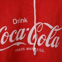 当時物 Drink CocaCola パーカー レッド come on in coke 上着 ビンテージ レトロ コカコーラ  札幌市 清田区 平岡の画像