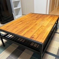 受取決定済★ウッドテーブル★ベロアソファー★の画像