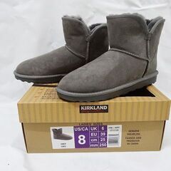 ☆未使用品☆カークランド　コストコ　ムートンブーツ　25cm　グ...