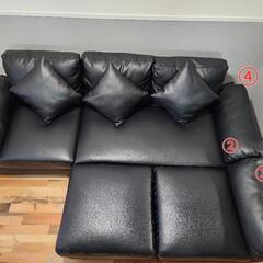 【お取引予定者様決定】3人掛けソファ(組み合わせ方で使い方色々)の画像