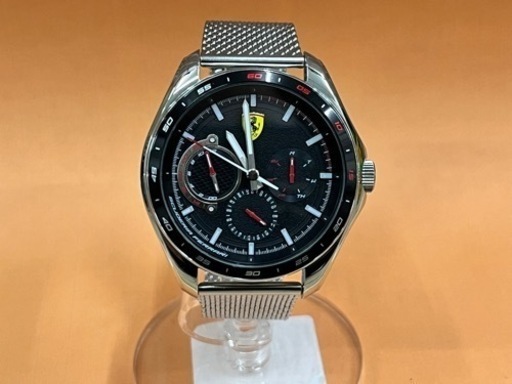 【愛品館 江戸川店】フェラーリ スクーデリアスピードレーサーブラックダイヤルステンレススチールクォーツ0830684腕時計ID:106-047323-007