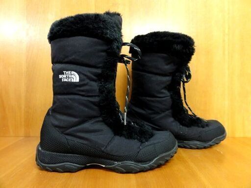 THE NORTH FACE グースダウン ヌプシ US7.5 BLK スノーブーツ 24.5㎝ ノースフェイス ファー ロング 札幌市 中央区 南12条