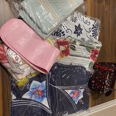 浴衣3着.帯.バッグセット