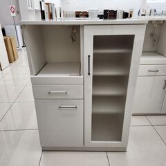 ★ジモティ割あり★ NITORI レンジ台 ホワイト H115×D42.5×W80 クリーニング済み HJ1671