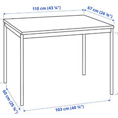IKEAダイニングテーブル４人用 定価5,990円（使用期間：1年）の画像