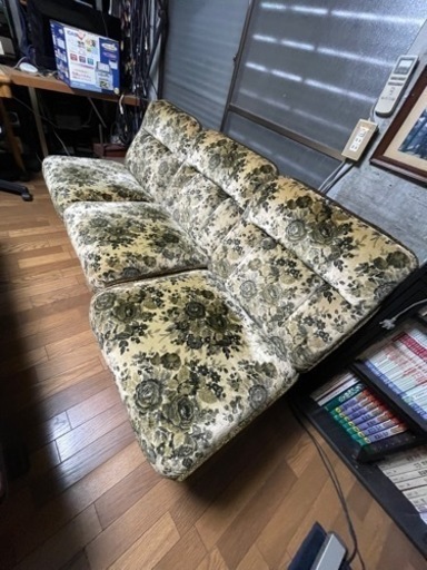 【お取引終了】カリモク 応接セットの3人掛けソファのみ