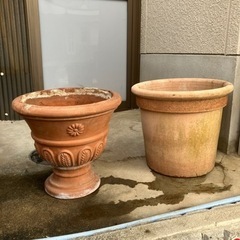 テラコッタ植木鉢❤︎2個セット
