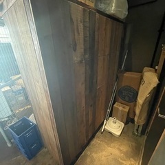 【12/27日の引き取り限定】木製収納棚、横幅180弱、高さ200の画像