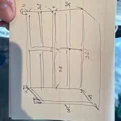 【12/27日の引き取り限定】木製収納棚、横幅180弱、高さ200の画像