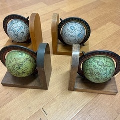地球儀型ブックエンド（2セット）
