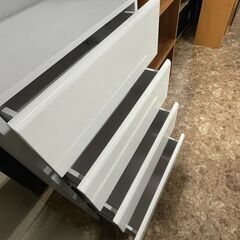 ニトリ 隙間収納 ホワイト 棚 ランドリーストッカー フロンティア60 札幌 東区の画像