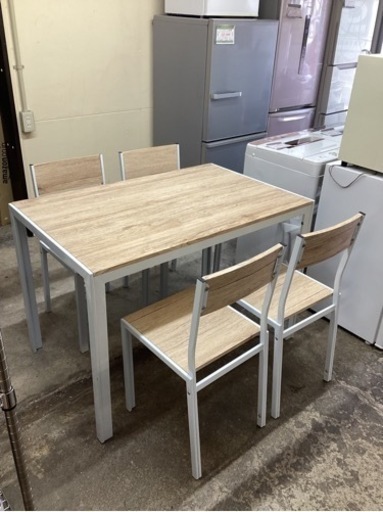 万代店　ダイニングテーブルセット4人用