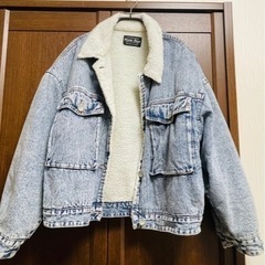 デニムボアジャケット Gジャン ボアの画像