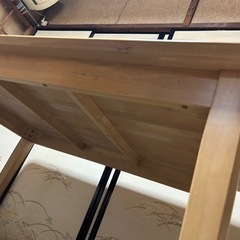 ダイニングテーブル、チェア2脚セット　120cm×80cm×72cmの画像