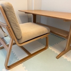 無印良品のテーブル、イスのセットお譲りしますの画像