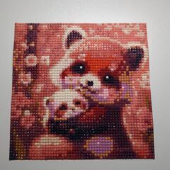 ダイヤモンドアート完成品の画像