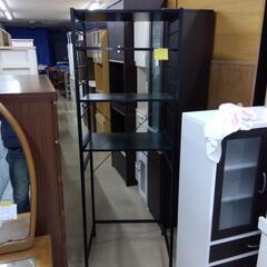 木製スチール棚　ブラック