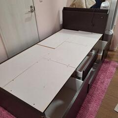 ニトリ   収納ベッド   シングル   コイルマットの画像