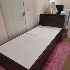 ニトリ   収納ベッド   シングル   コイルマットの画像