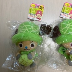 （お値下げしました）ONE PIECE ワンピース　チョッパー　海老名　メロン　キーホルダーの画像