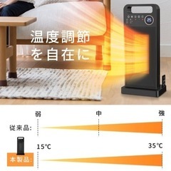 値下げ❣️新品未使用！コンパクトヒーター  セラミックヒーター 電気ファンヒーター の画像