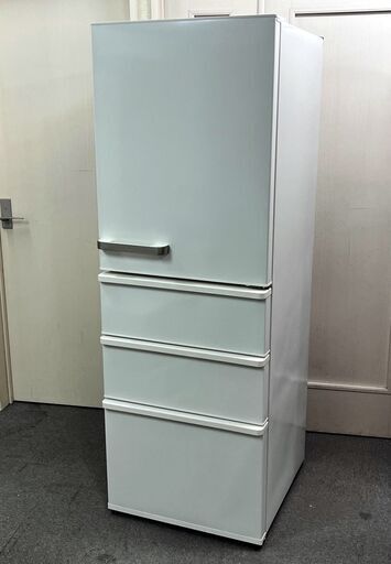 ㉟【税込み】美品 アクア 355L 4ドア 冷蔵庫 AQR-36H まん中2段フリーザー ファミリータイプ 2019年製【PayPay使えます】