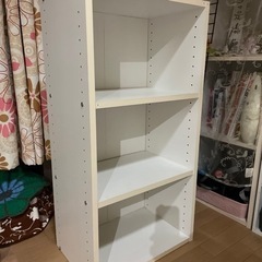 カラーボックス　白の画像