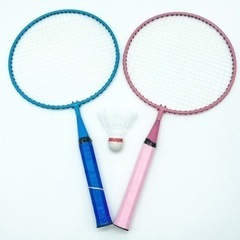 中古◆バトミントンセット◆ラケット×２◆シャトル